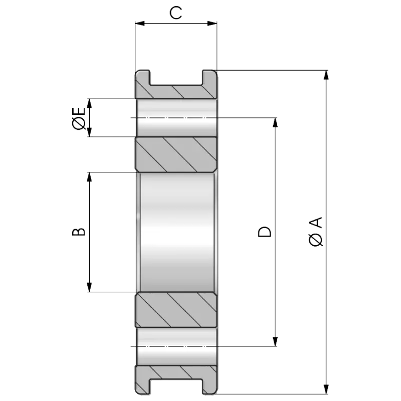 Dugattyú - búvárdugattyús hengerhez rajz