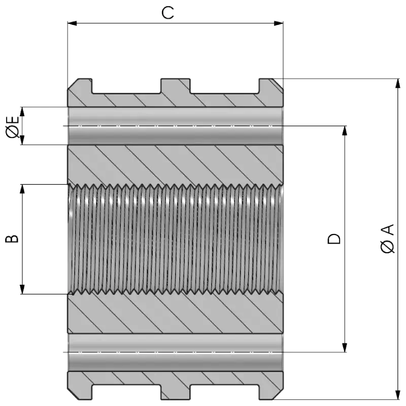 Dugattyú - búvárdugattyús hengerhez rajz
